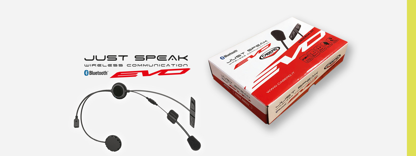 Caberg JUST SPEAK EVO Bluetooth® 3.0 Stereo Headset mit Intercom 