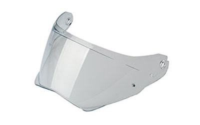 Clear anti-scratch visor with pins