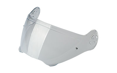Clear anti-scratch visor with pins