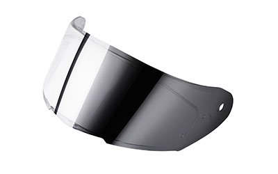 Silver mirrored 40/45% antiscratch visor Fog City ready homologated