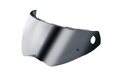 Silver mirrored antiscratch visor dark 40/45% Pinlock ready homologated