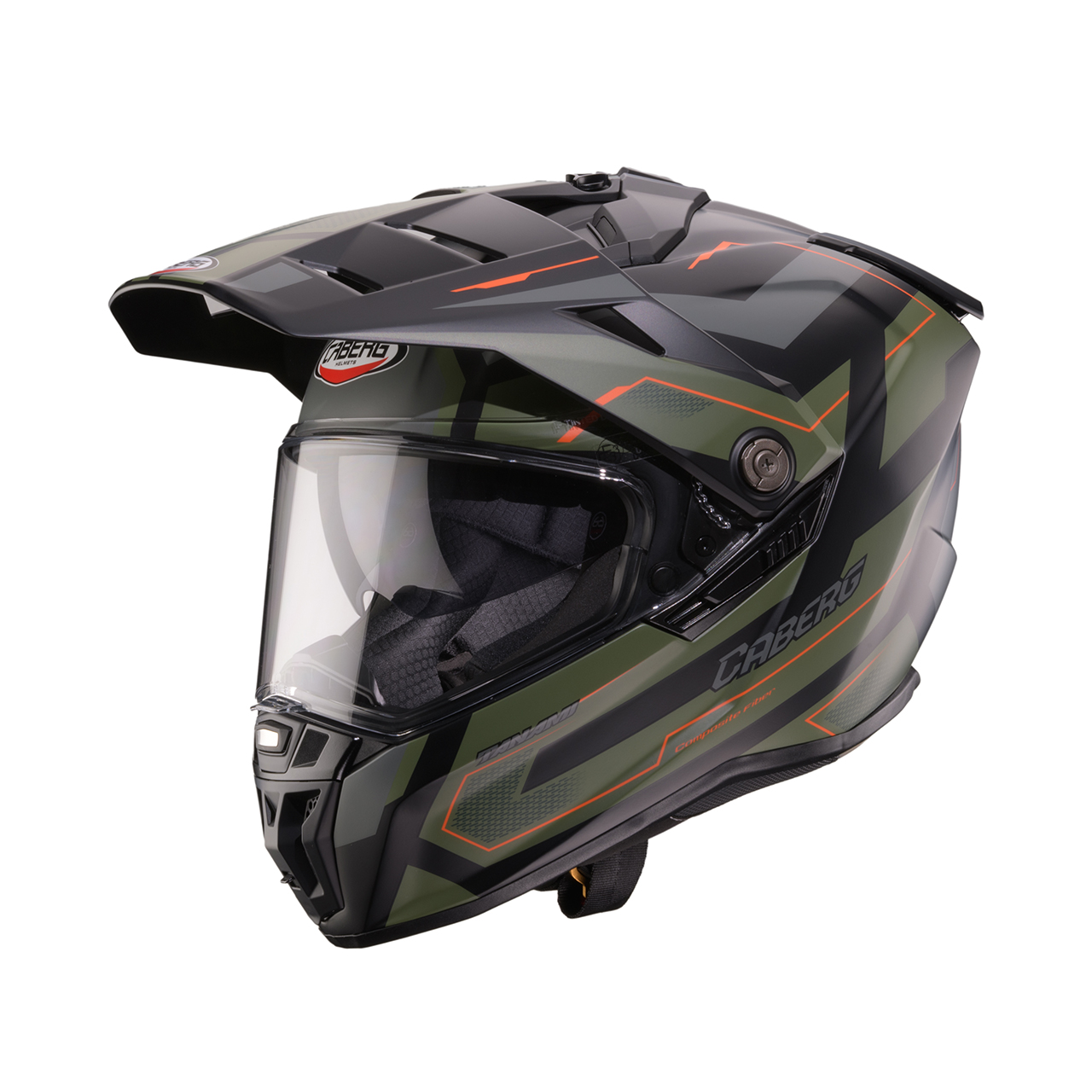 Caberg Tourmax Casco Modulare Enduro - Nero Opaco (Taglia S 55/56cm) Con Visiera Pinlock