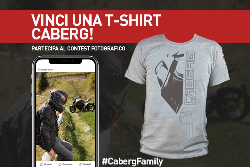 Copertina contest Caberg vinci una t-shirt Caberg