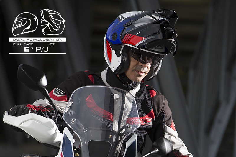 Casco Caberg doppia omologazione P/J