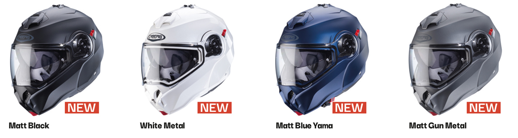 new Caberg flip up helmet: DUKE EVO solid colors