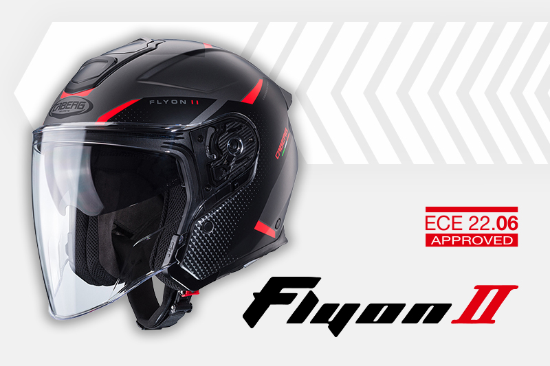 THE FLYON II: The brand-new Caberg open face helmet