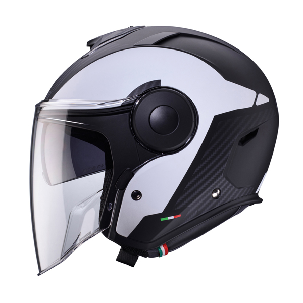 nuovo jet SOHO Caberg - versione Milano - colore nero e bianco
