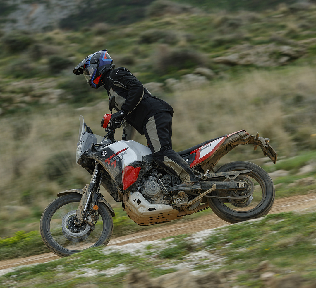 full face on-off TANAMI Carbon and Yamaha Ténéré